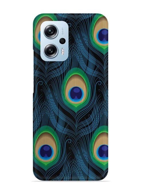 Seamless Pattern Peacock Snap Case for Xiaomi Redmi K50I (5G)