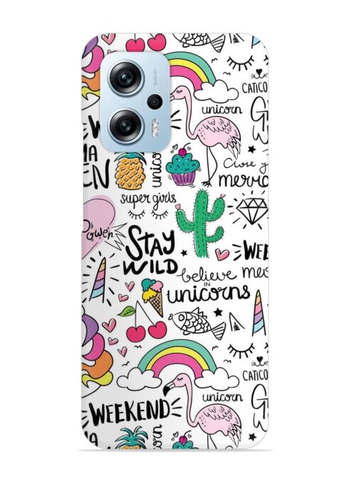 Unicorn Ice Cream Snap Case for Xiaomi Redmi K50I (5G) Zapvi