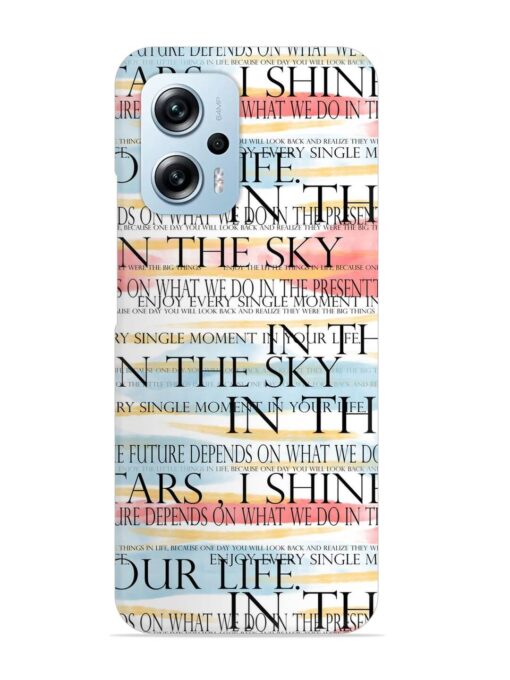 Seamless Slogans Pattern Snap Case for Xiaomi Redmi K50I (5G) Zapvi