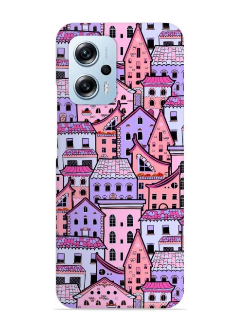 Seamless Pattern Houses Snap Case for Xiaomi Redmi K50I (5G) Zapvi