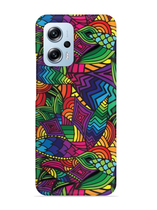 Abstract Multicolor Seamless Snap Case for Xiaomi Redmi K50I (5G) Zapvi