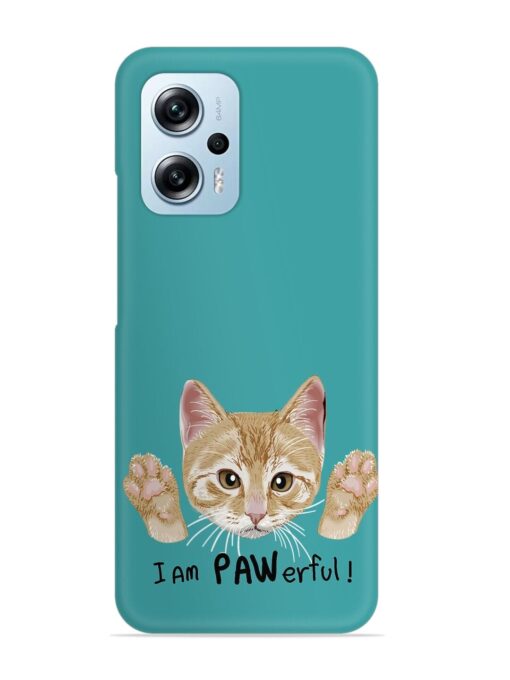 Typography Slogan Cat Snap Case for Xiaomi Redmi K50I (5G) Zapvi