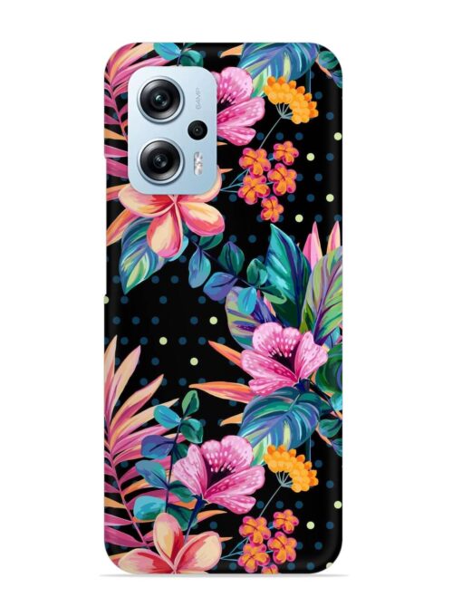 Seamless Floral Pattern Snap Case for Xiaomi Redmi K50I (5G)