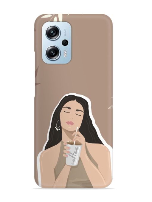 Girl With Coffee Snap Case for Xiaomi Redmi K50I (5G) Zapvi