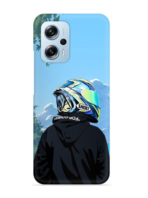 Rider With Helmet Snap Case for Xiaomi Redmi K50I (5G) Zapvi