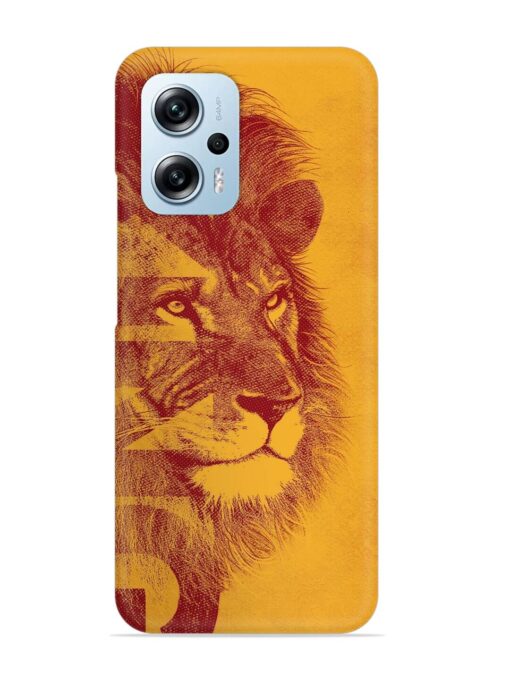 Gold Lion Crown Art Snap Case for Xiaomi Redmi K50I (5G) Zapvi