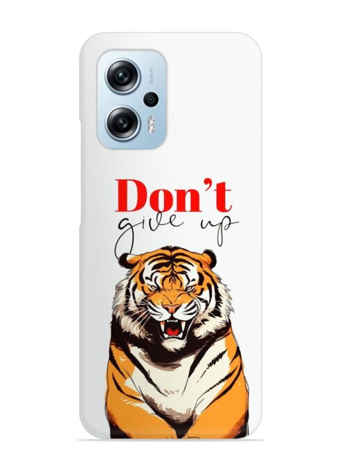 Don'T Give Up Tiger Art Snap Case for Xiaomi Redmi K50I (5G)