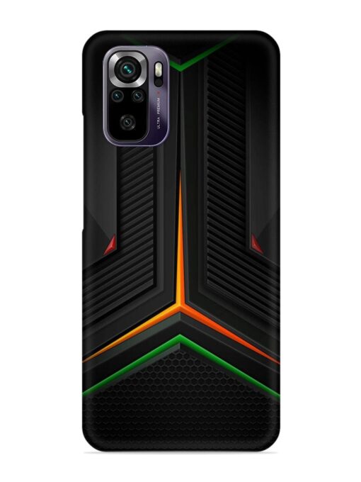 Orange Triangle Light Snap Case for Xiaomi Redmi Note 10 Zapvi