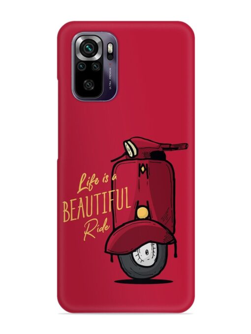 Life Is Beautiful Rides Snap Case for Xiaomi Redmi Note 10 Zapvi