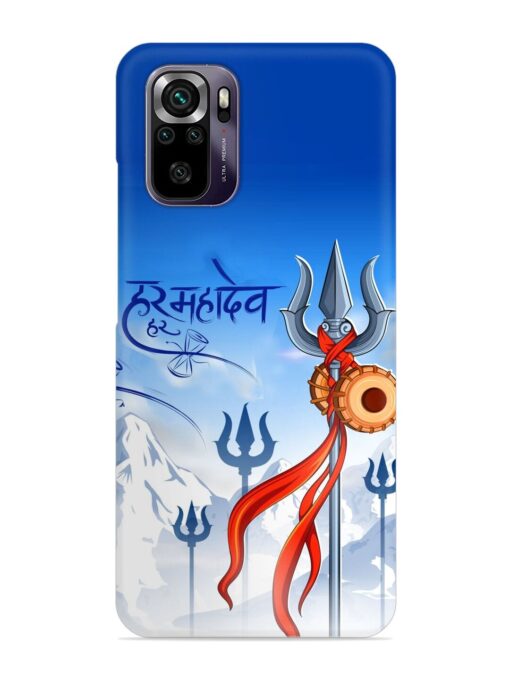 Har Har Mahadev Trishul Snap Case for Xiaomi Redmi Note 10 Zapvi