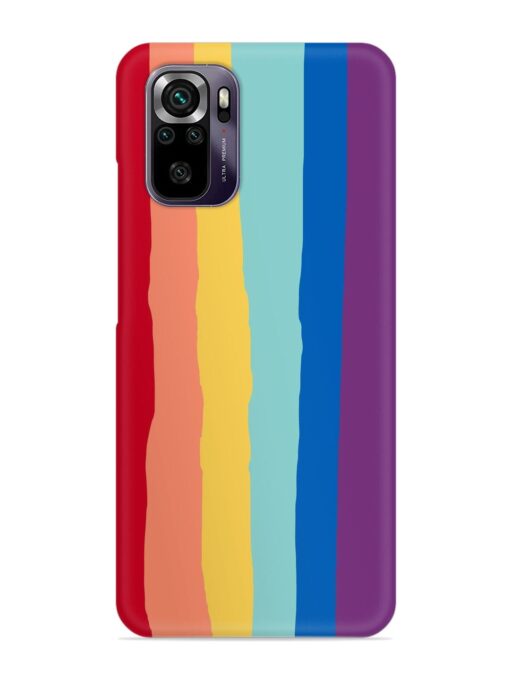 Rainbow Genuine Liquid Snap Case for Xiaomi Redmi Note 10 Zapvi