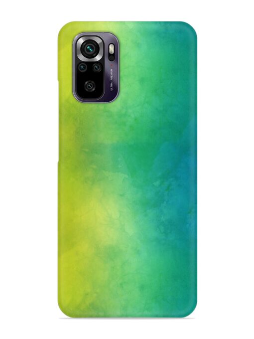 Yellow Green Gradient Snap Case for Xiaomi Redmi Note 10 Zapvi