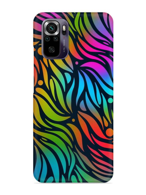 Abstract Leaf Design Snap Case for Xiaomi Redmi Note 10 Zapvi