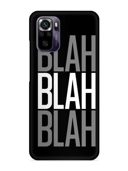 Blah Blah Blah Wallpaper Snap Case for Xiaomi Redmi Note 10 Zapvi