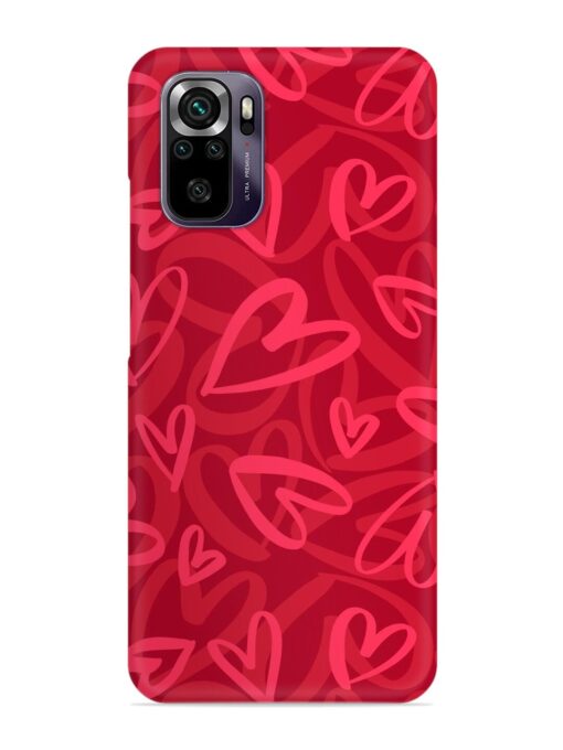 Seamless Romantic Pattern Snap Case for Xiaomi Redmi Note 10 Zapvi