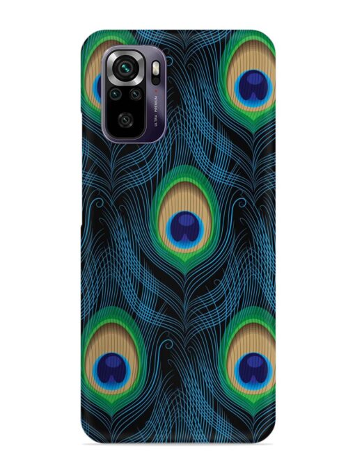 Seamless Pattern Peacock Snap Case for Xiaomi Redmi Note 10 Zapvi