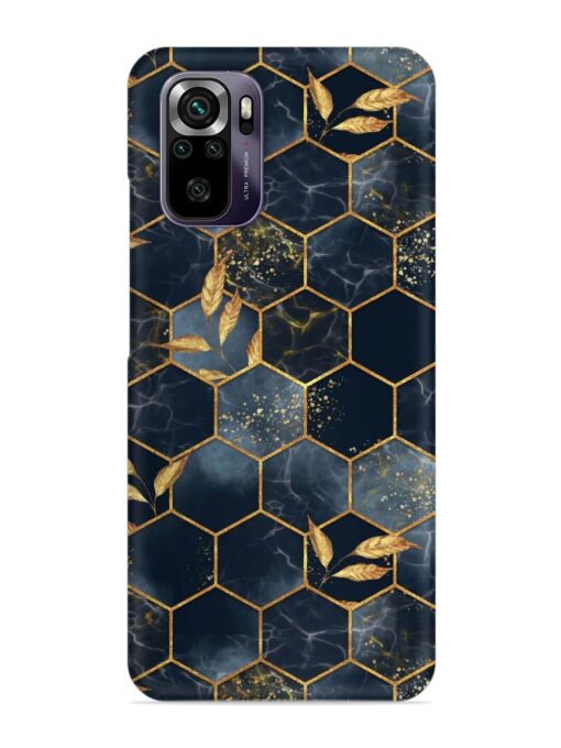 Marble Hexagon Seamless Snap Case for Xiaomi Redmi Note 10 Zapvi