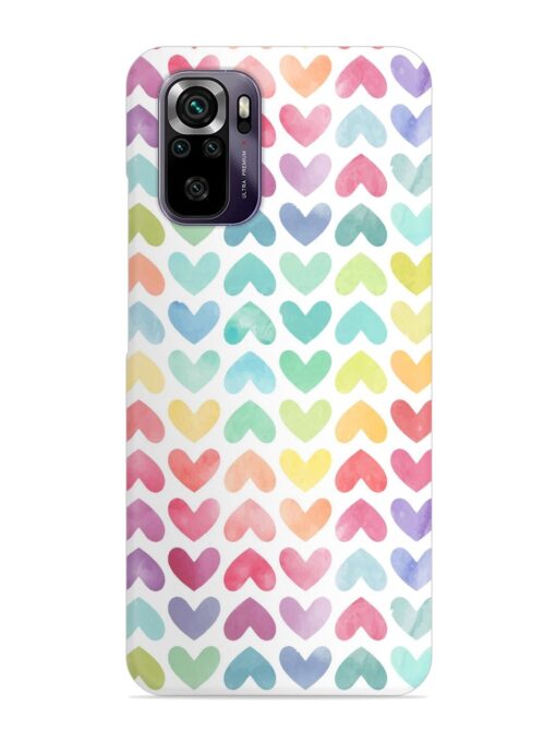 Seamless Colorful Watercolor Snap Case for Xiaomi Redmi Note 10 Zapvi