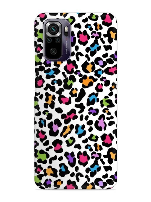 Seamless Leopard Pattern Snap Case for Xiaomi Redmi Note 10 Zapvi