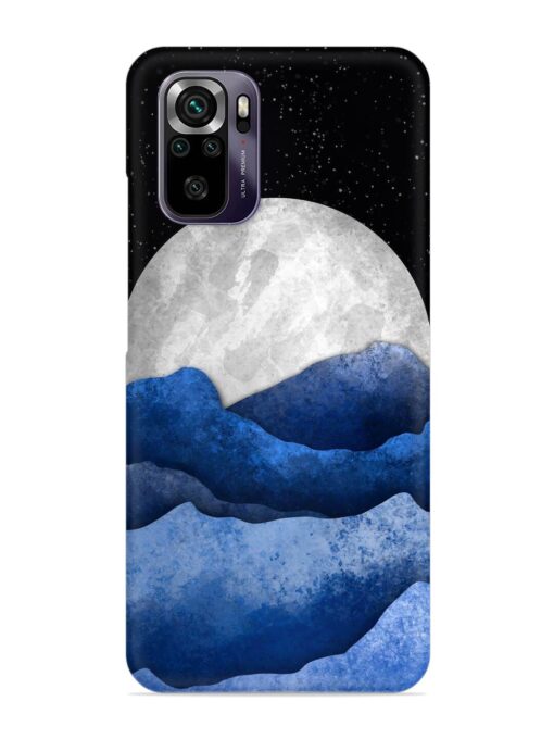 Full Moon Mountain Vector Snap Case for Xiaomi Redmi Note 10 Zapvi