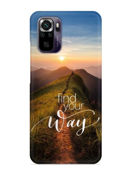 Find Your Way Snap Case for Xiaomi Redmi Note 10 Zapvi