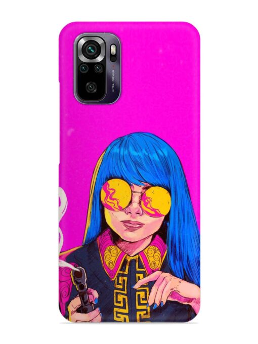 Aesthetic Anime Girl Snap Case for Xiaomi Redmi Note 10 Zapvi