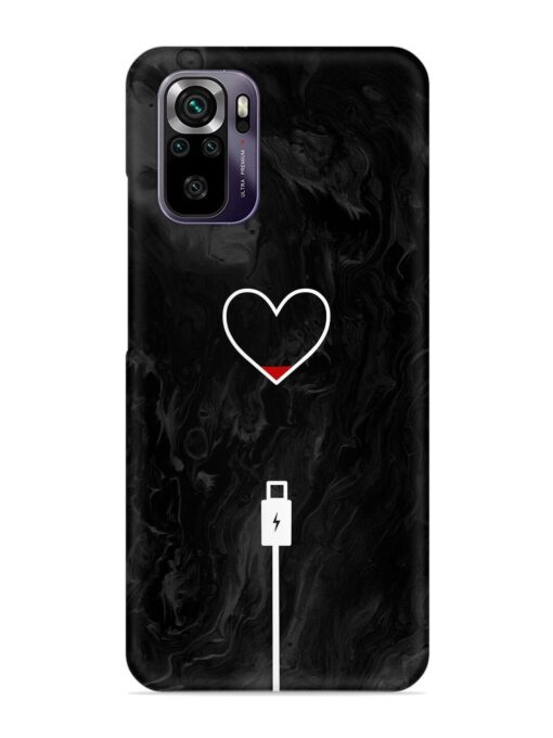 Heart Charging Vector Snap Case for Xiaomi Redmi Note 10 Zapvi