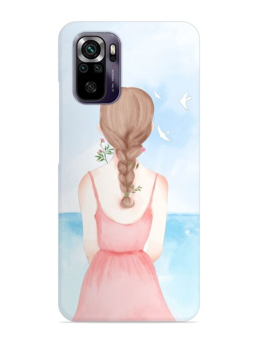 Watercolor Girl Vector Snap Case for Xiaomi Redmi Note 10 Zapvi