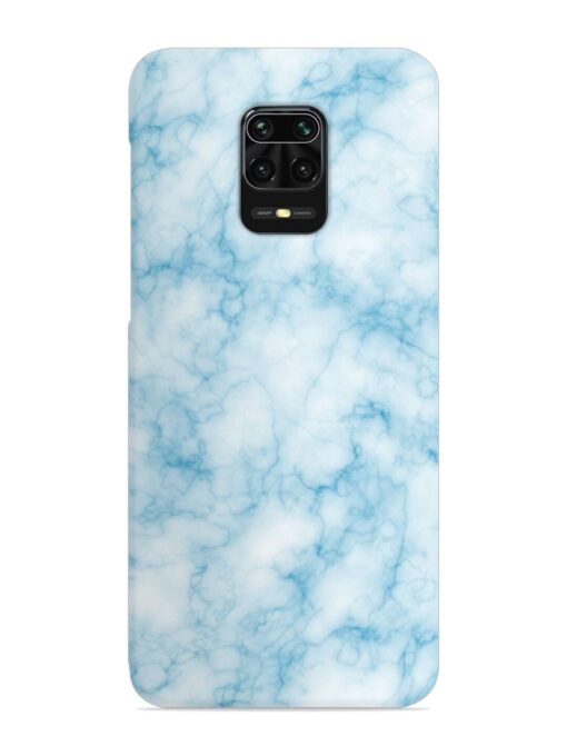 Blue White Natural Marble Snap Case for Xiaomi Redmi Note 10 Lite