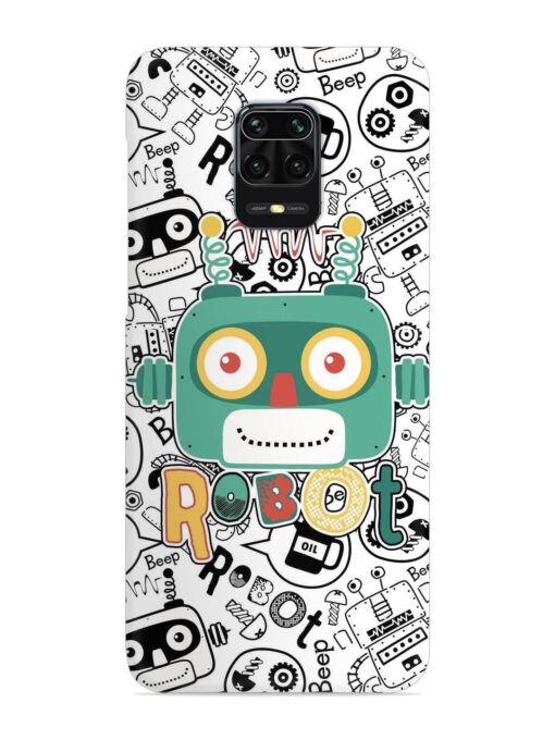 Robot Modern Seamless Pattern Snap Case for Xiaomi Redmi Note 10 Lite Zapvi