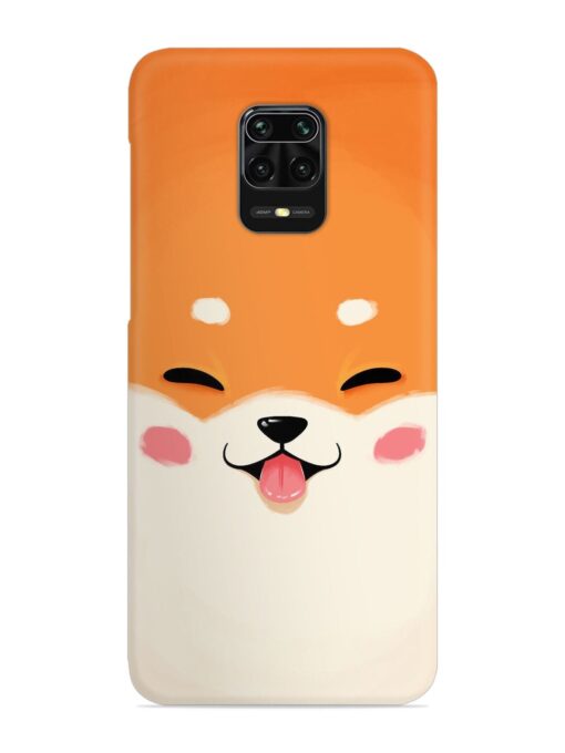 Cute Dog Face Vector Snap Case for Xiaomi Redmi Note 10 Lite Zapvi