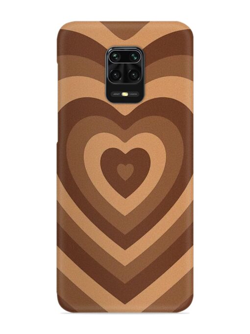 Brown Heart Snap Case for Xiaomi Redmi Note 10 Lite Zapvi