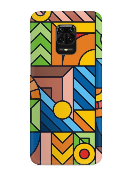 Colorful Geometric Snap Case for Xiaomi Redmi Note 10 Lite Zapvi