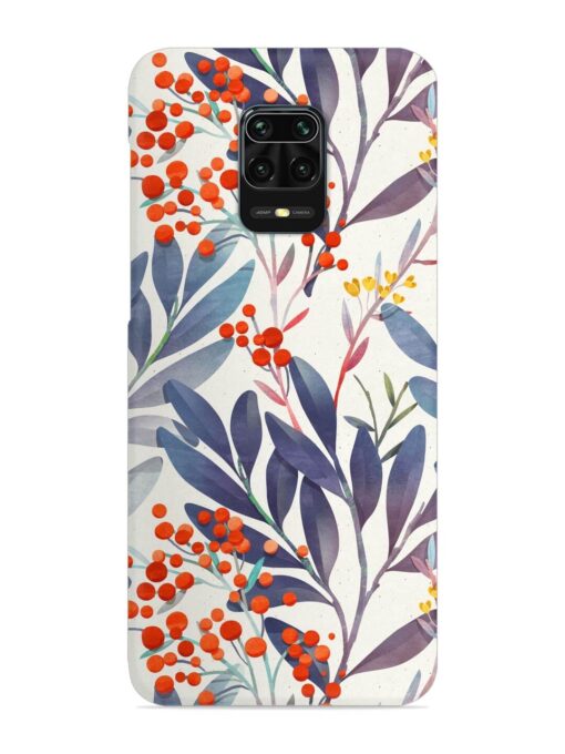 Seamless Floral Pattern Snap Case for Xiaomi Redmi Note 10 Lite