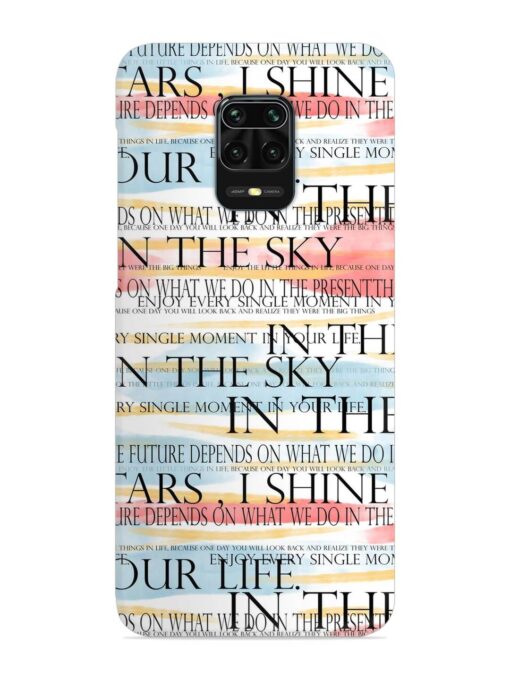 Seamless Slogans Pattern Snap Case for Xiaomi Redmi Note 10 Lite Zapvi