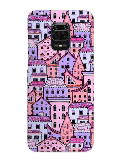 Seamless Pattern Houses Snap Case for Xiaomi Redmi Note 10 Lite Zapvi