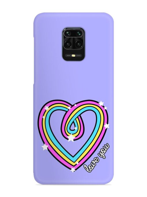 Colorful Rainbow Heart Snap Case for Xiaomi Redmi Note 10 Lite Zapvi