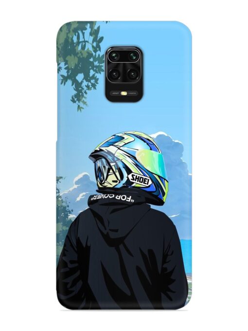 Rider With Helmet Snap Case for Xiaomi Redmi Note 10 Lite Zapvi