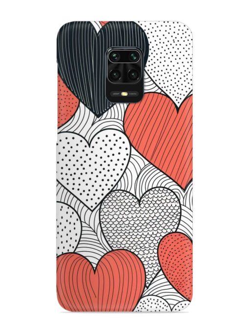 Girly Heart Seamless Snap Case for Xiaomi Redmi Note 10 Lite Zapvi