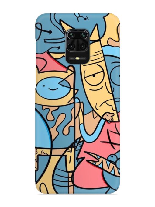 Silly Face Doodle Snap Case for Xiaomi Redmi Note 10 Lite Zapvi