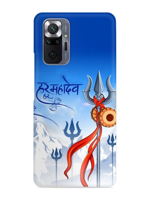 Har Har Mahadev Trishul Snap Case for Xiaomi Redmi Note 10 Pro Zapvi