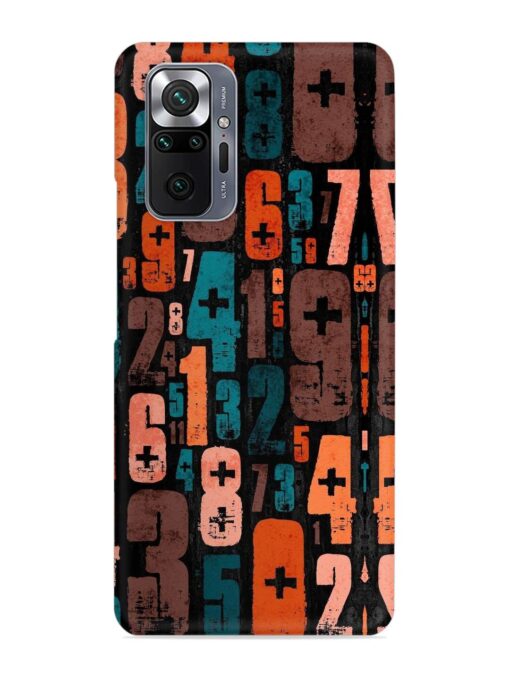 0 To 9 Art Snap Case for Xiaomi Redmi Note 10 Pro Zapvi