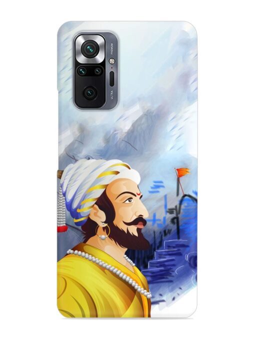 Shivaji Maharaj Color Paint Art Snap Case for Xiaomi Redmi Note 10 Pro Zapvi