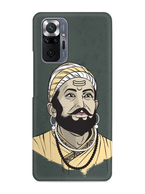 Shivaji Maharaj Vector Art Snap Case for Xiaomi Redmi Note 10 Pro Zapvi