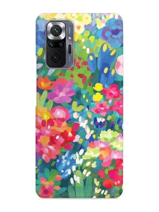 Watercolor Flower Art Snap Case for Xiaomi Redmi Note 10 Pro Zapvi