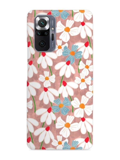 Abstract Petal Flowers Snap Case for Xiaomi Redmi Note 10 Pro