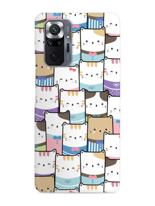 Cute Adorable Cat Snap Case for Xiaomi Redmi Note 10 Pro Zapvi