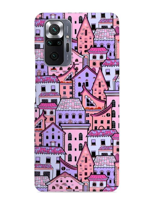 Seamless Pattern Houses Snap Case for Xiaomi Redmi Note 10 Pro Zapvi