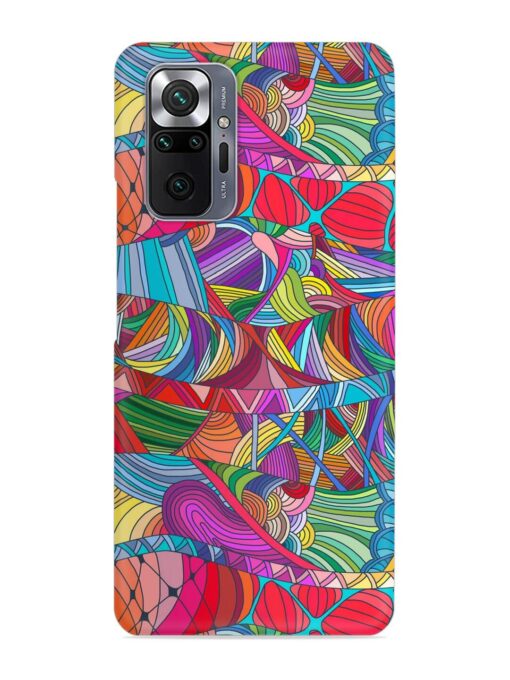 Seamless Patterns Hand Drawn Snap Case for Xiaomi Redmi Note 10 Pro Zapvi