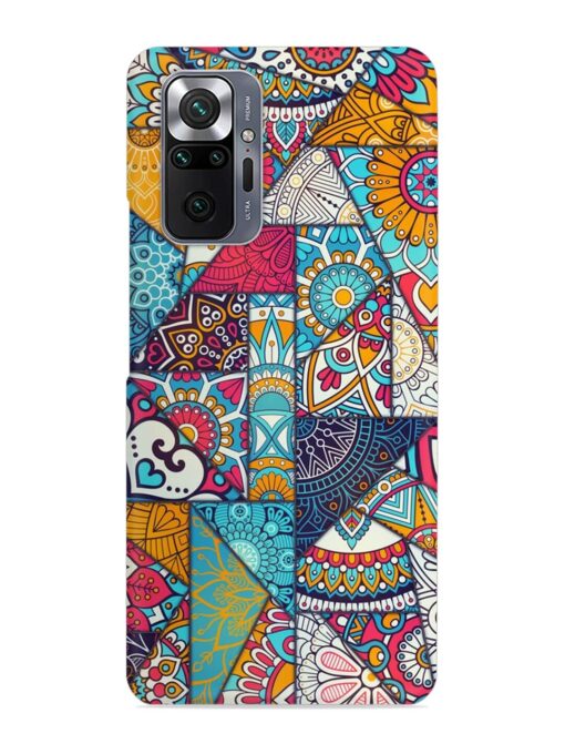 Patchwork Pattern Vintage Snap Case for Xiaomi Redmi Note 10 Pro Zapvi